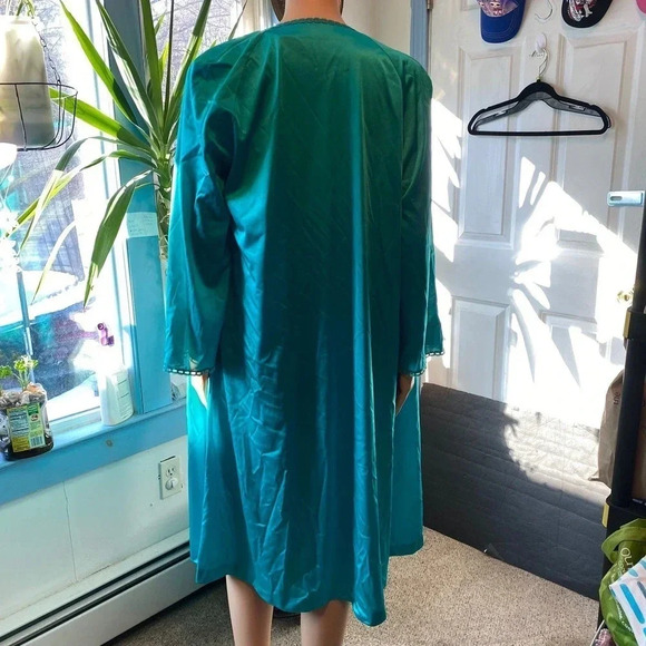 Vintage Vanity Fair 2 Pieces Set Garment Nylon Lingerie Nightgown Women Size M - Picture 7 of 11